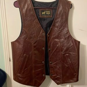 Men’s Leather sz M Western Vest